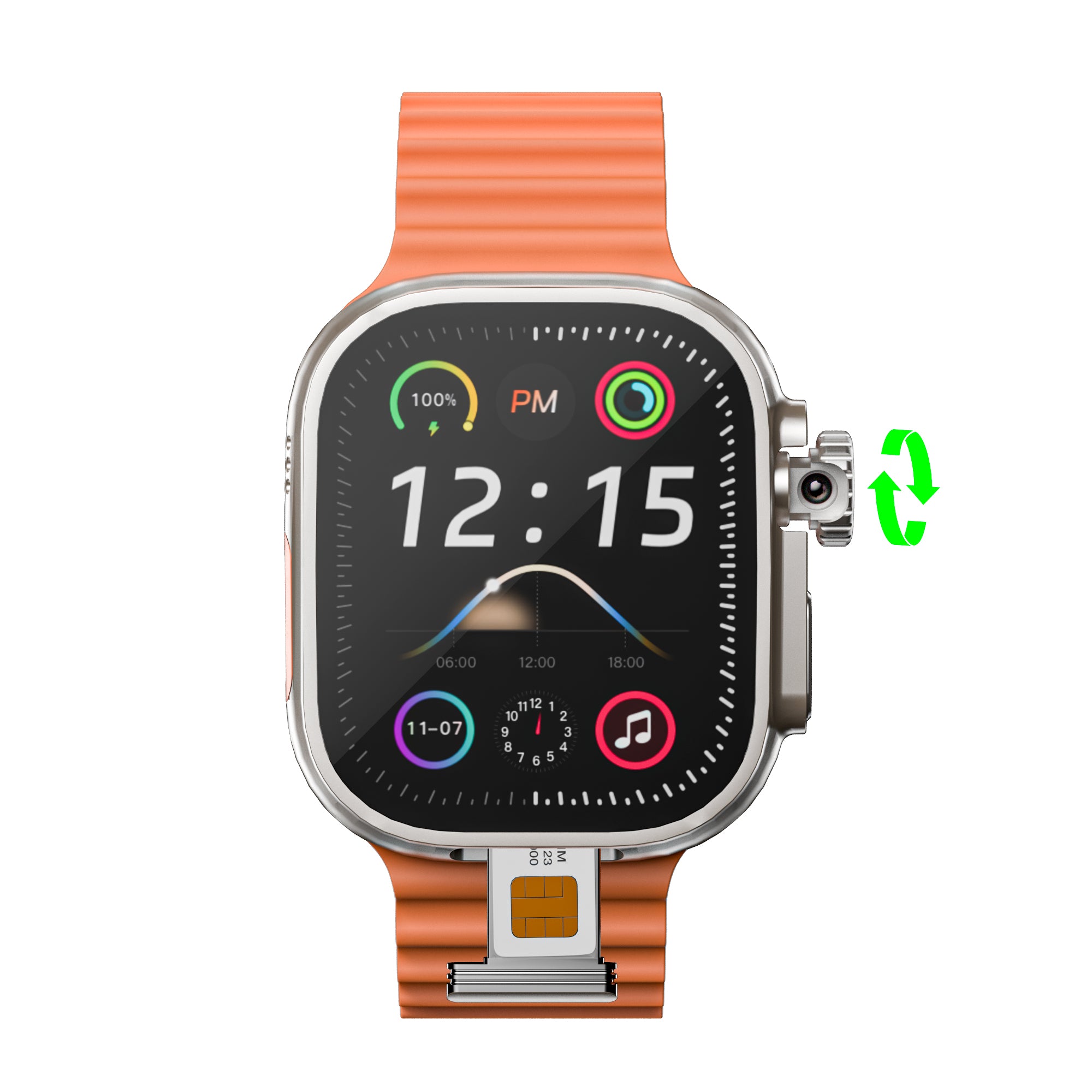 Horizon Pro: O Gadget Definitivo. Smartwatch com Câmera Rotativa, Pagamento NFC e 16GB de Memória
