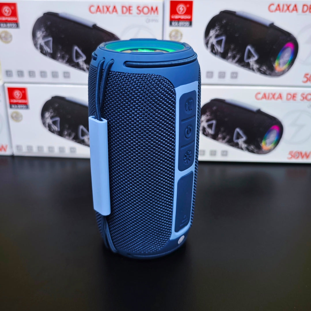A Festa Completa: Caixa de Som Kapbom 50W com Graves Potentes e Show de Luzes RGB