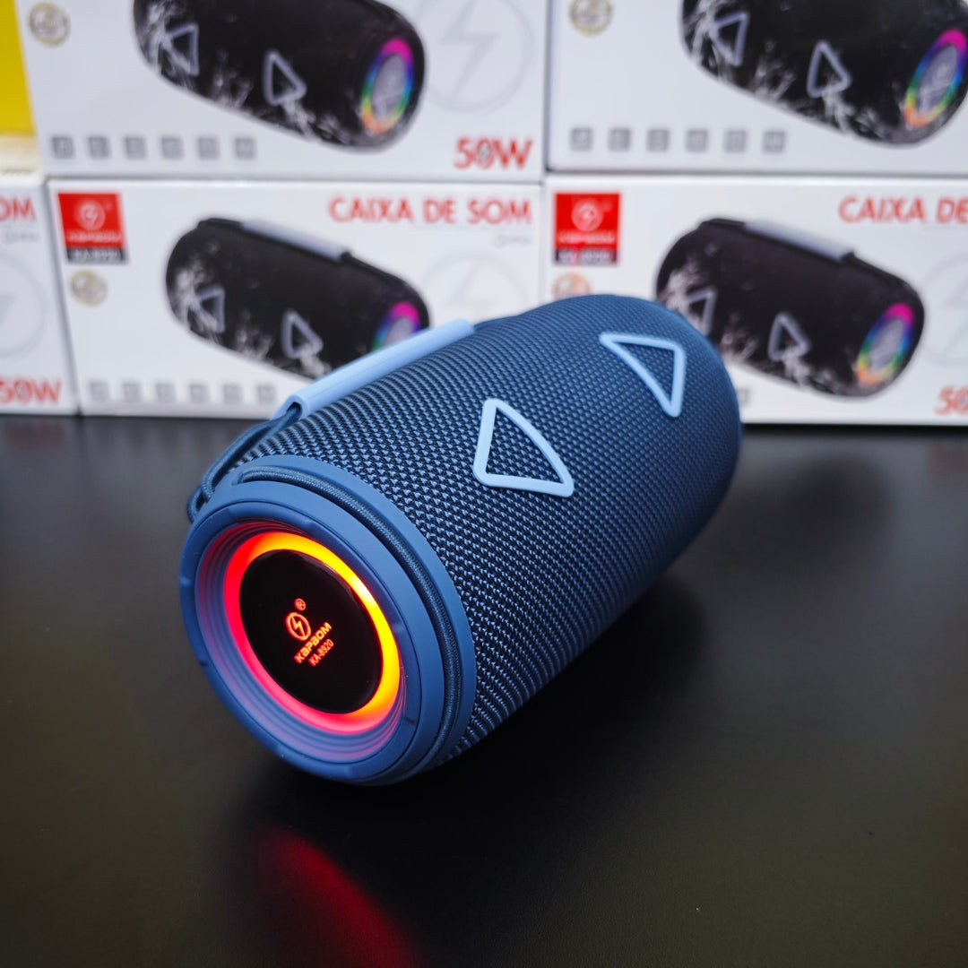 A Festa Completa: Caixa de Som Kapbom 50W com Graves Potentes e Show de Luzes RGB