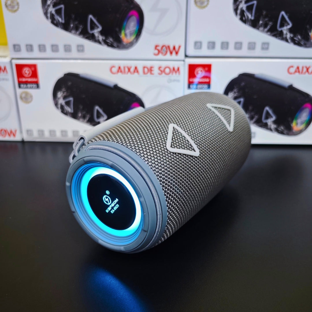 A Festa Completa: Caixa de Som Kapbom 50W com Graves Potentes e Show de Luzes RGB