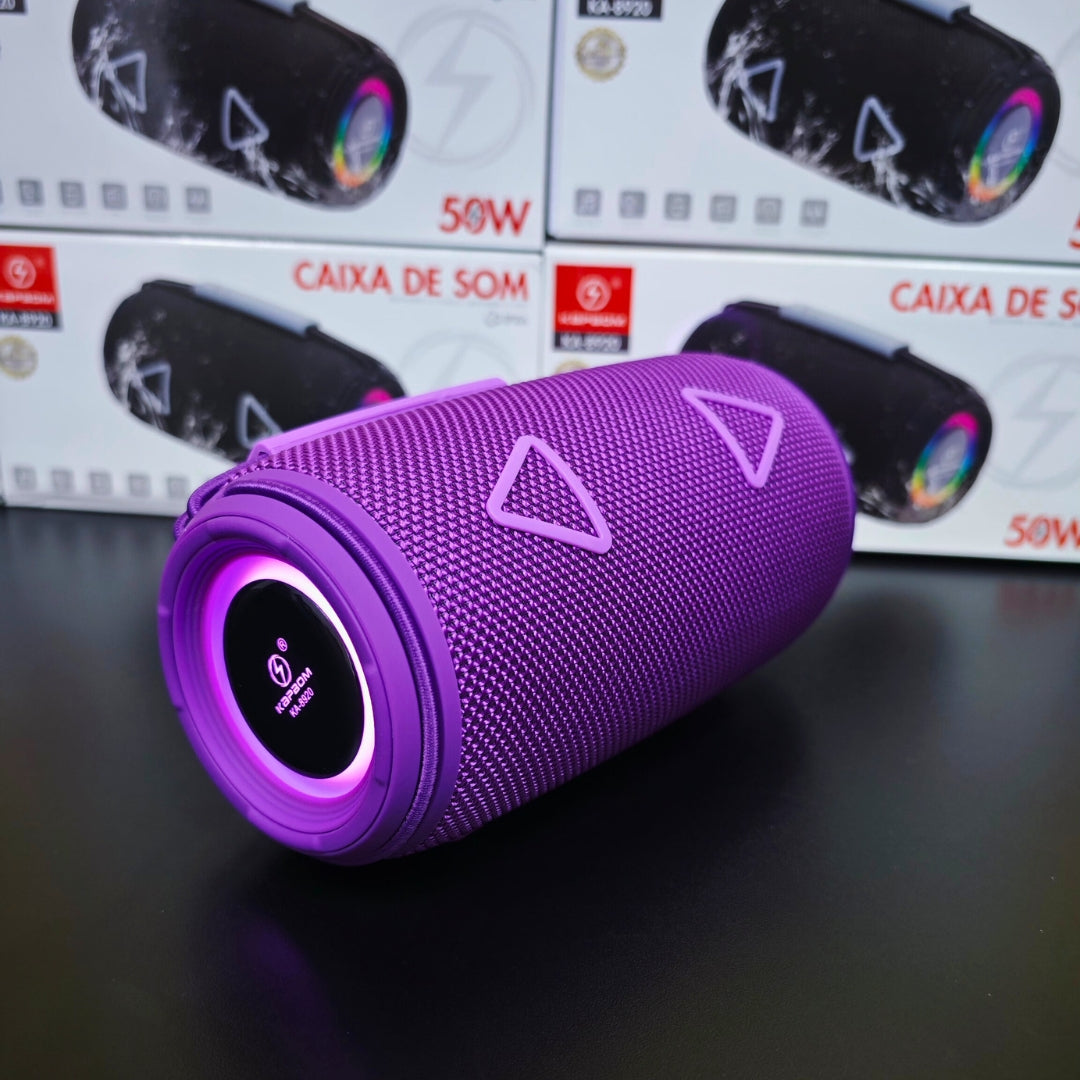 A Festa Completa: Caixa de Som Kapbom 50W com Graves Potentes e Show de Luzes RGB