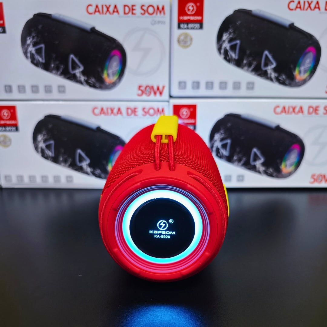 A Festa Completa: Caixa de Som Kapbom 50W com Graves Potentes e Show de Luzes RGB