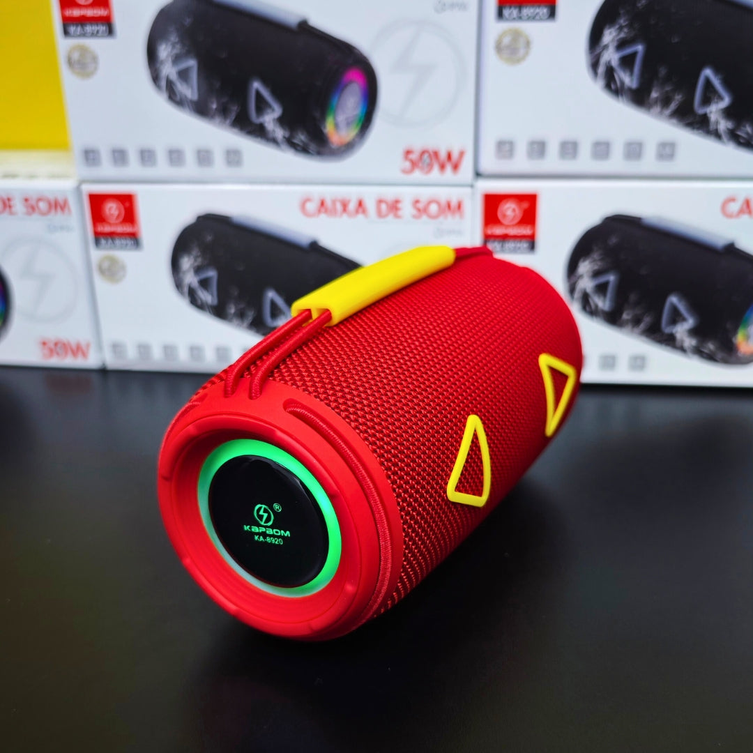 A Festa Completa: Caixa de Som Kapbom 50W com Graves Potentes e Show de Luzes RGB