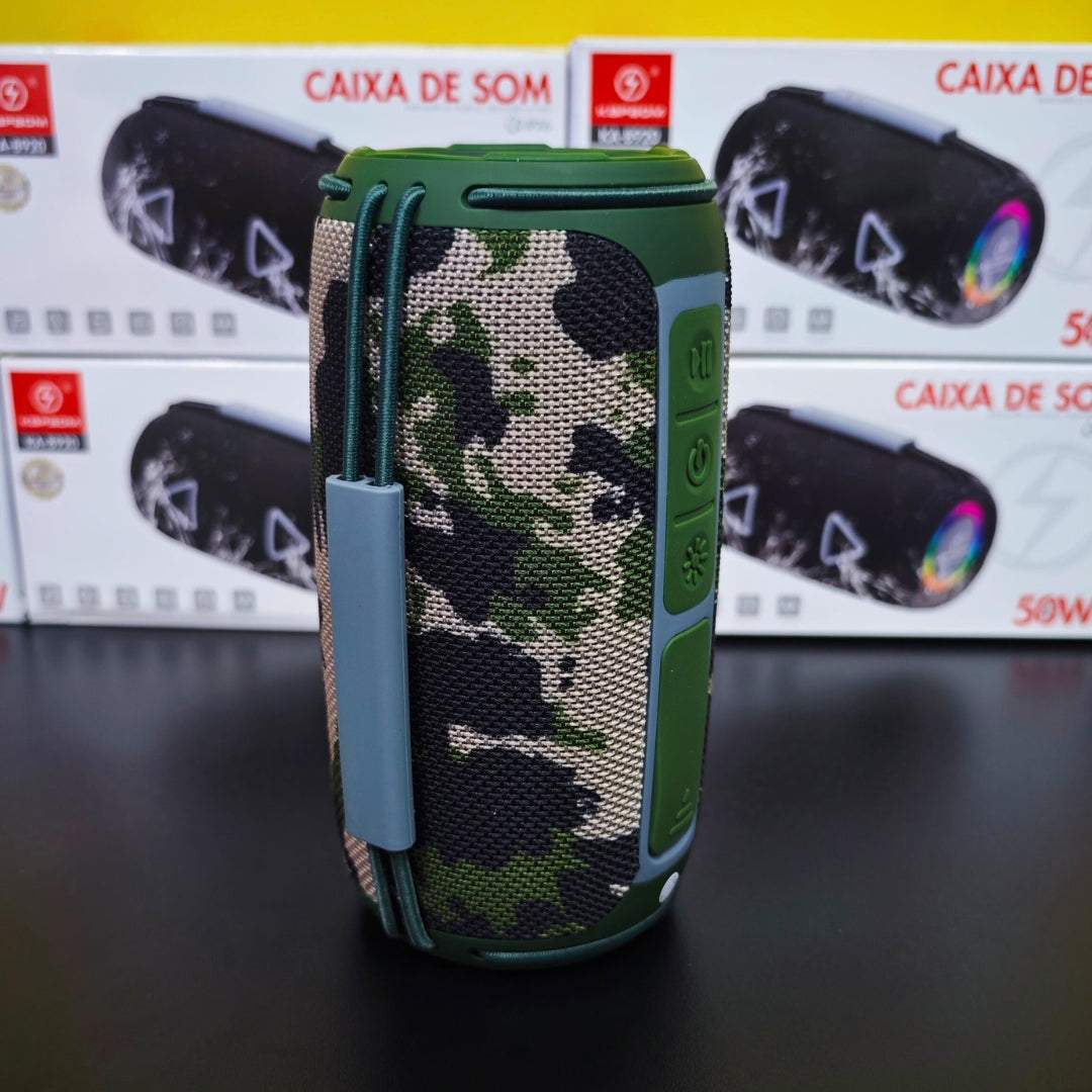 A Festa Completa: Caixa de Som Kapbom 50W com Graves Potentes e Show de Luzes RGB