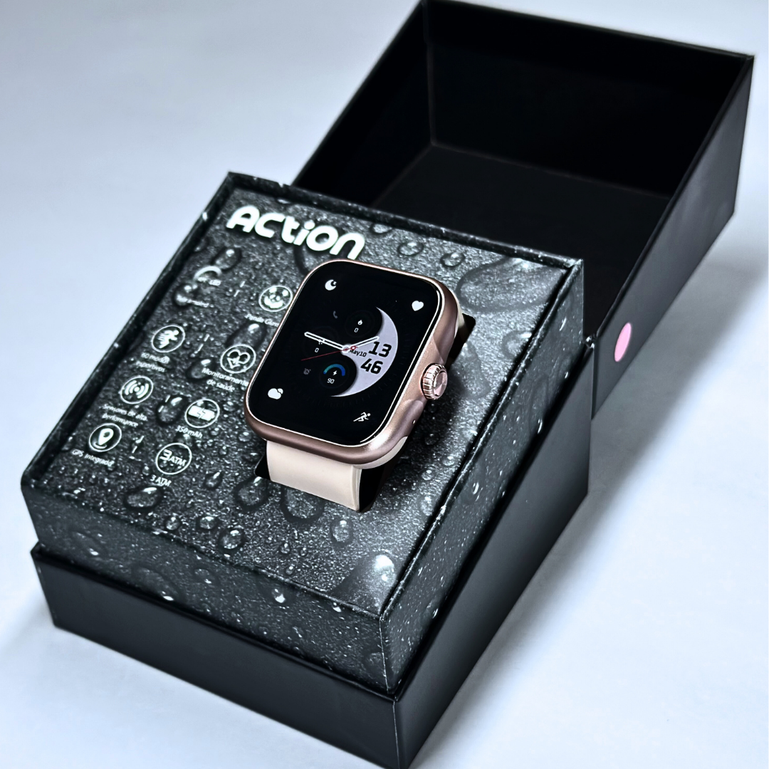 Smartwatch Action com GPS Integrado, À Prova d'Água e Bateria de Longa Duração (7 Dias)