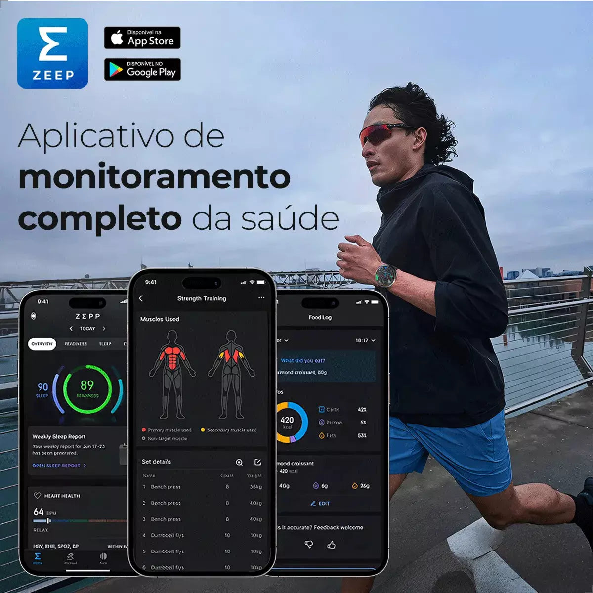 Responda Mensagens no Pulso: Amazfit Active 2 com GPS, Tela AMOLED e À Prova d'Água