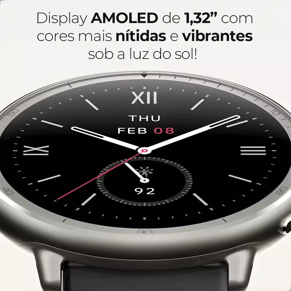 Responda Mensagens no Pulso: Amazfit Active 2 com GPS, Tela AMOLED e À Prova d'Água