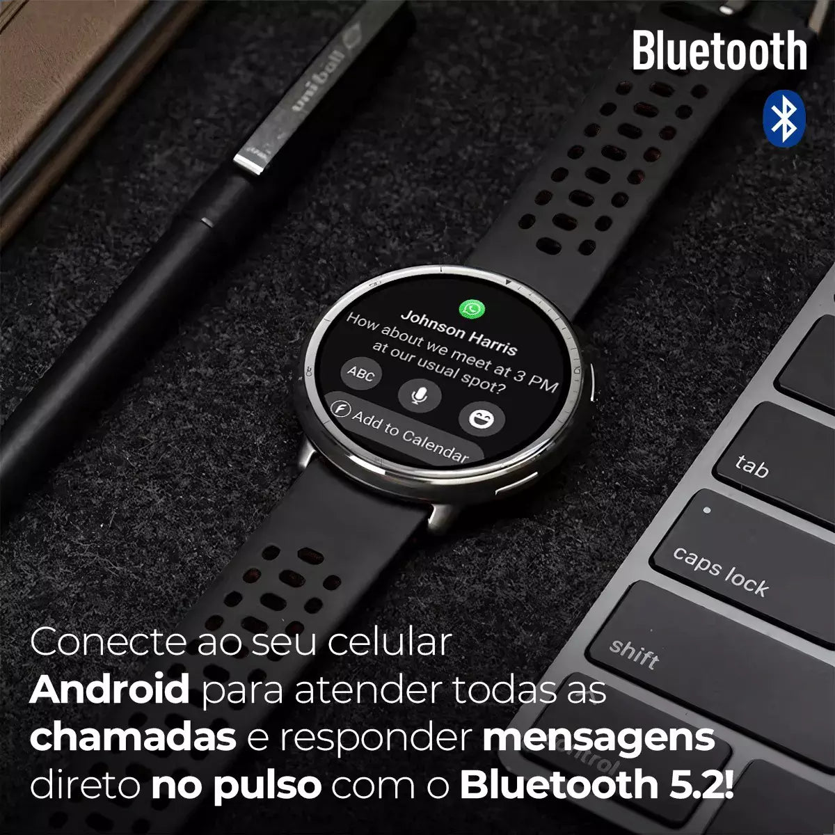 Responda Mensagens no Pulso: Amazfit Active 2 com GPS, Tela AMOLED e À Prova d'Água