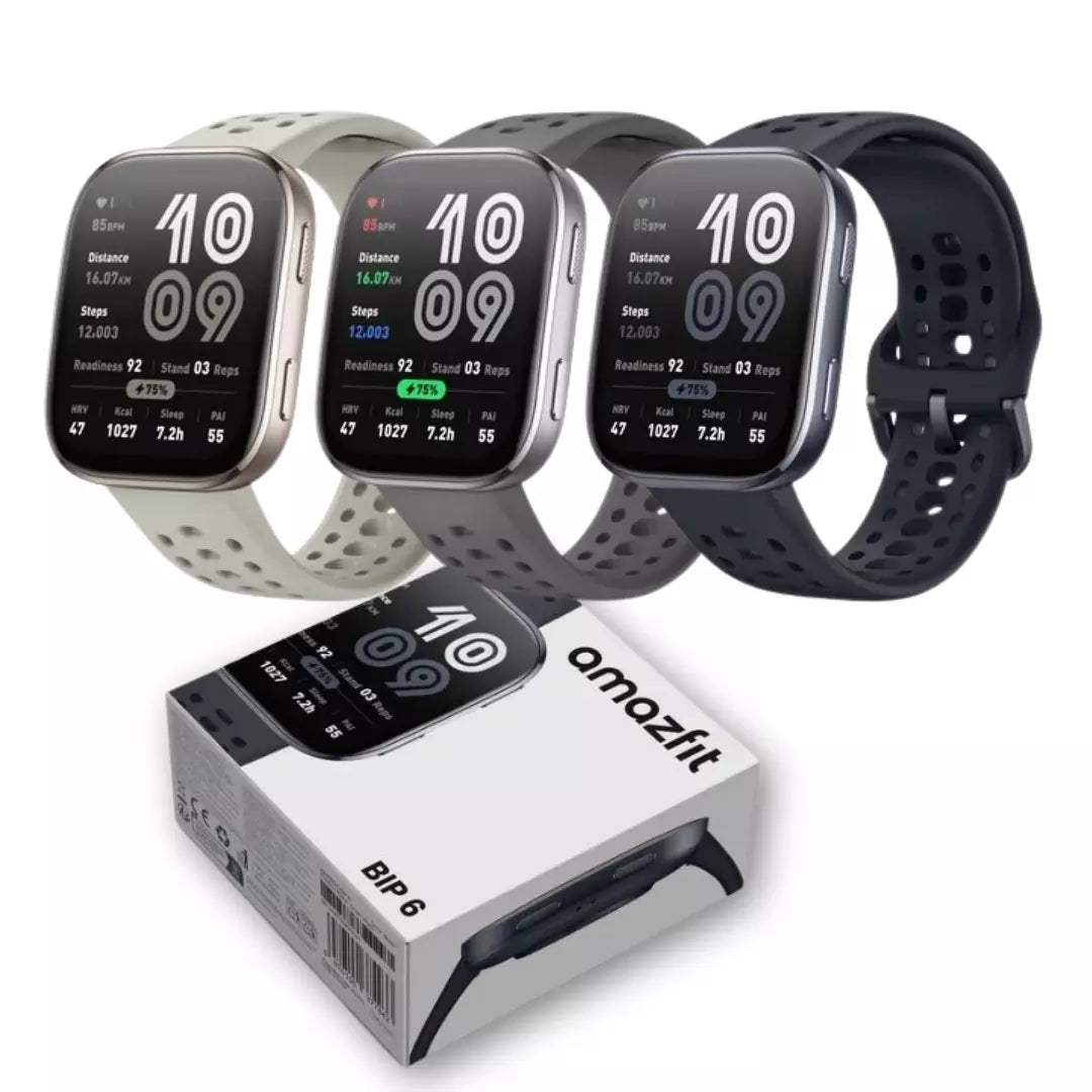 A Evolução da Linha Bip: Amazfit Bip 6 com Tela AMOLED, GPS Integrado e À Prova d'Água