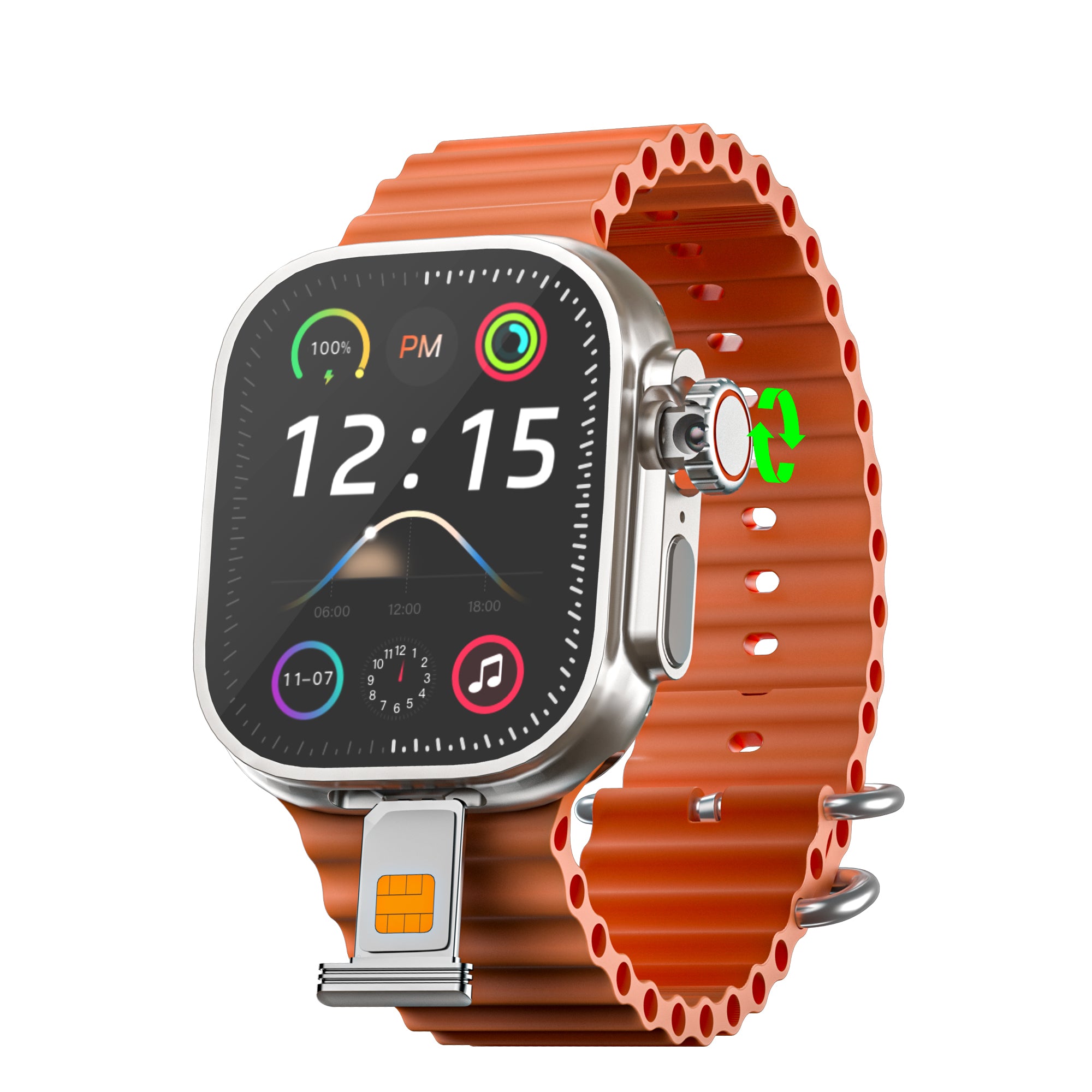 Horizon Pro: O Gadget Definitivo. Smartwatch com Câmera Rotativa, Pagamento NFC e 16GB de Memória