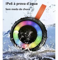 Música no Banho ou Piscina: Caixa Bluetooth Kapbom KA-8556 100% À Prova d'Água