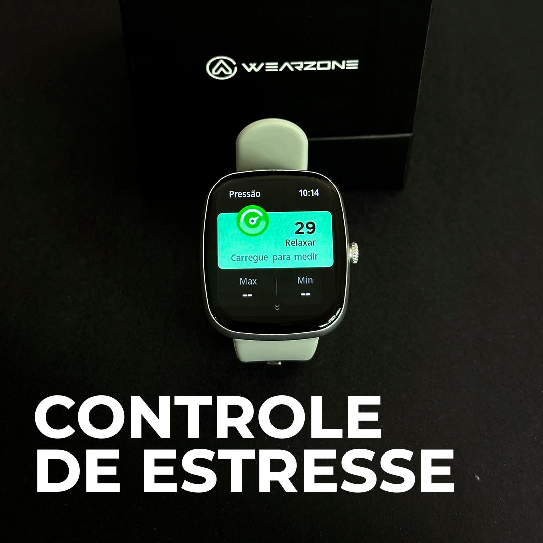 Simples e Resistente: Smartwatch Esportivo WEARZONE EASY com Bateria de Longa Duração e Proteção à Água