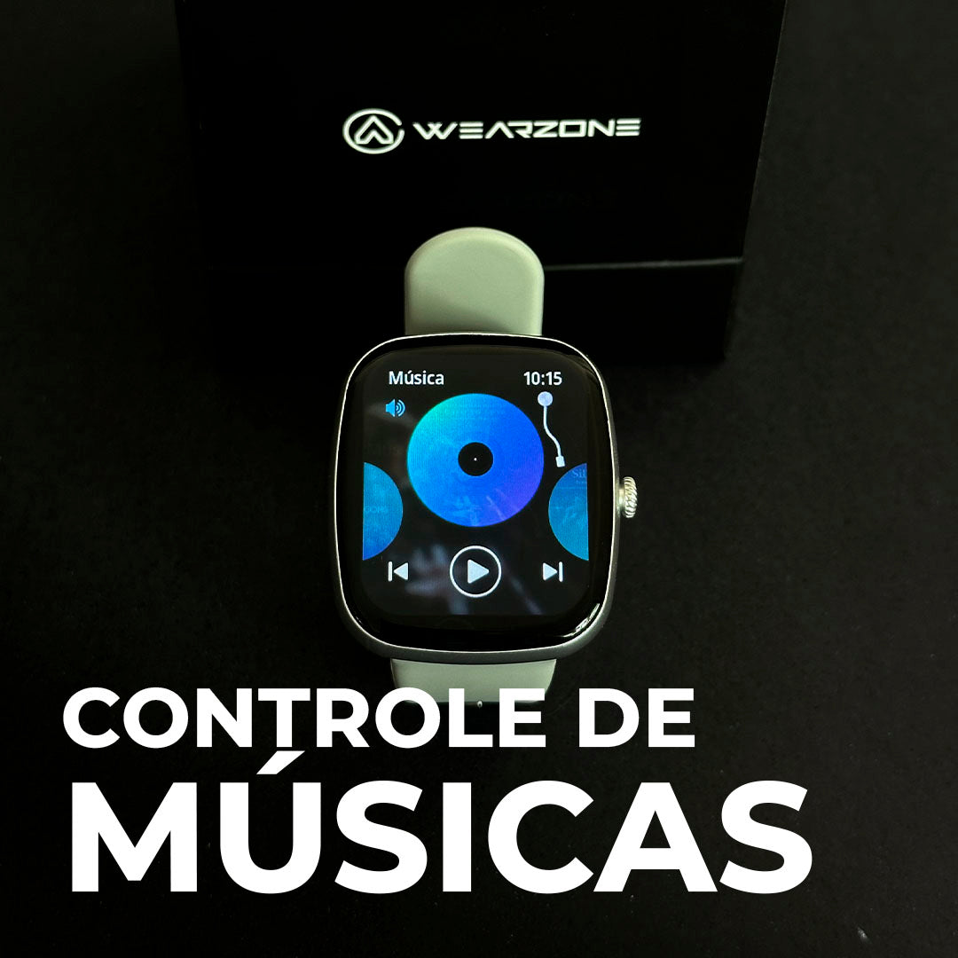 Simples e Resistente: Smartwatch Esportivo WEARZONE EASY com Bateria de Longa Duração e Proteção à Água