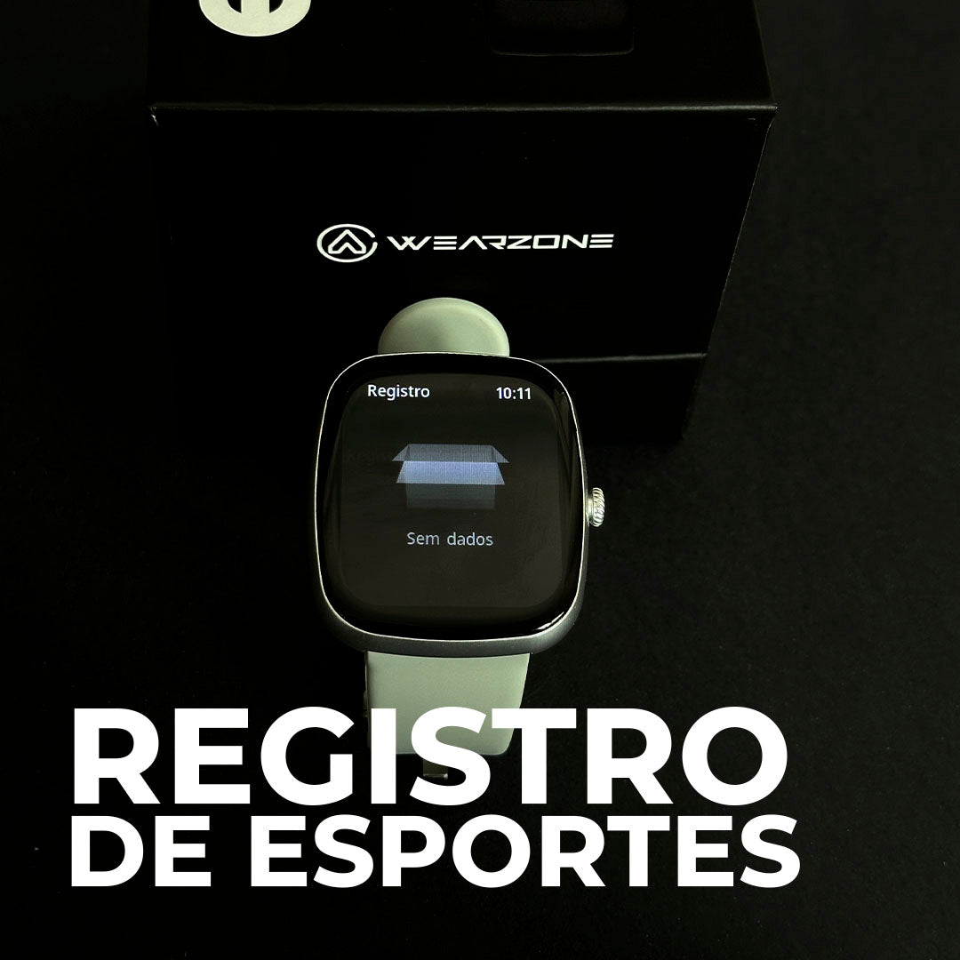Simples e Resistente: Smartwatch Esportivo WEARZONE EASY com Bateria de Longa Duração e Proteção à Água