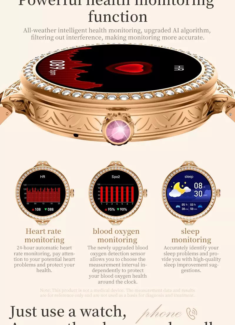 Kit Luxo Edição Limitada: Smartwatch Hw16 Mini Fashion + Bracelete e Brincos de Brinde