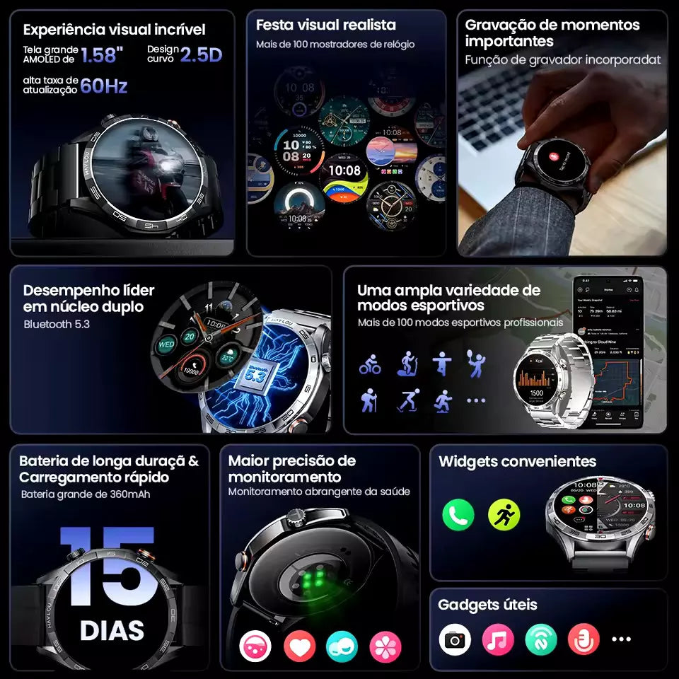 A Evolução Chegou: Lançamento Haylou Solar 5 com Tela AMOLED, NFC e Proteção à Água