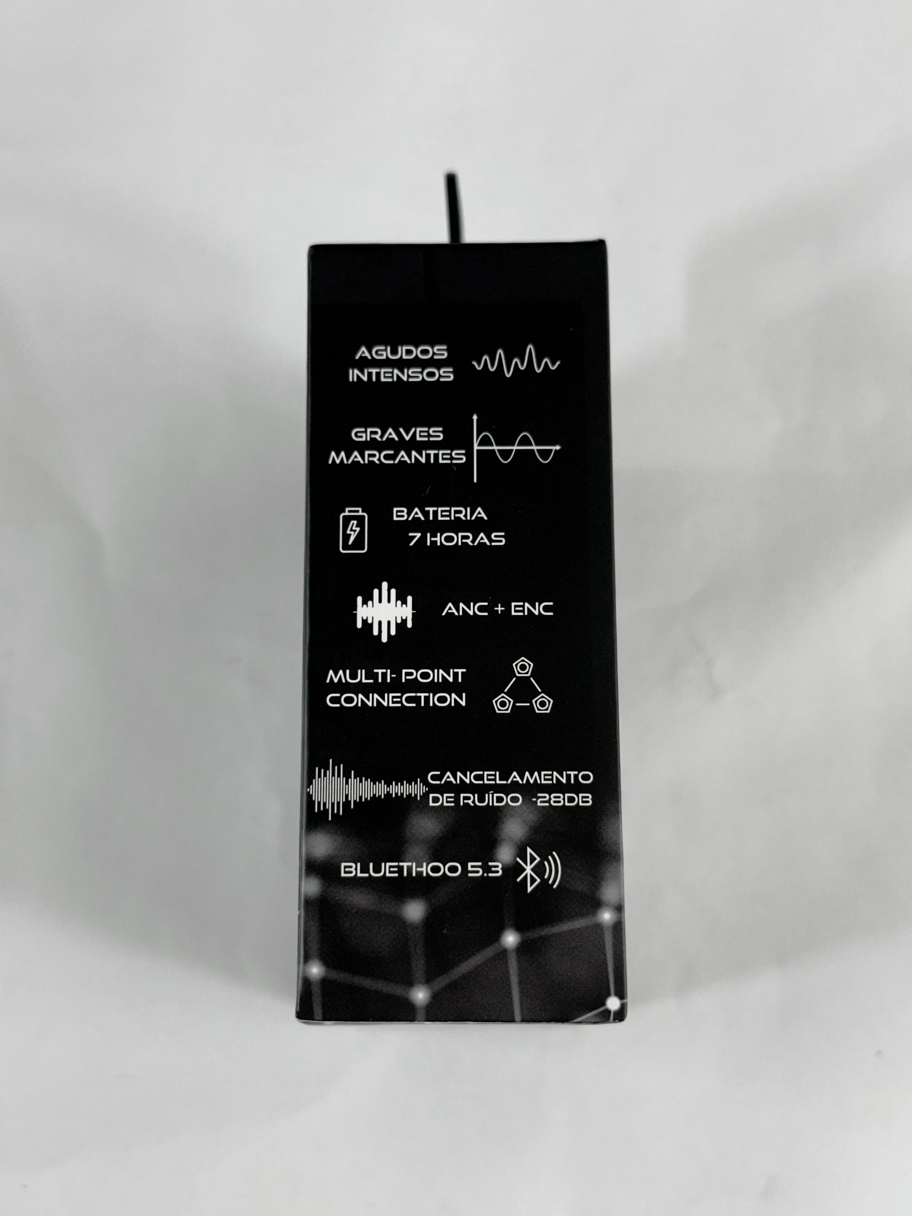 Conecte 2 Dispositivos: Fone TWS WZ06 com Cancelamento de Ruído (ANC) e Microfone ENC