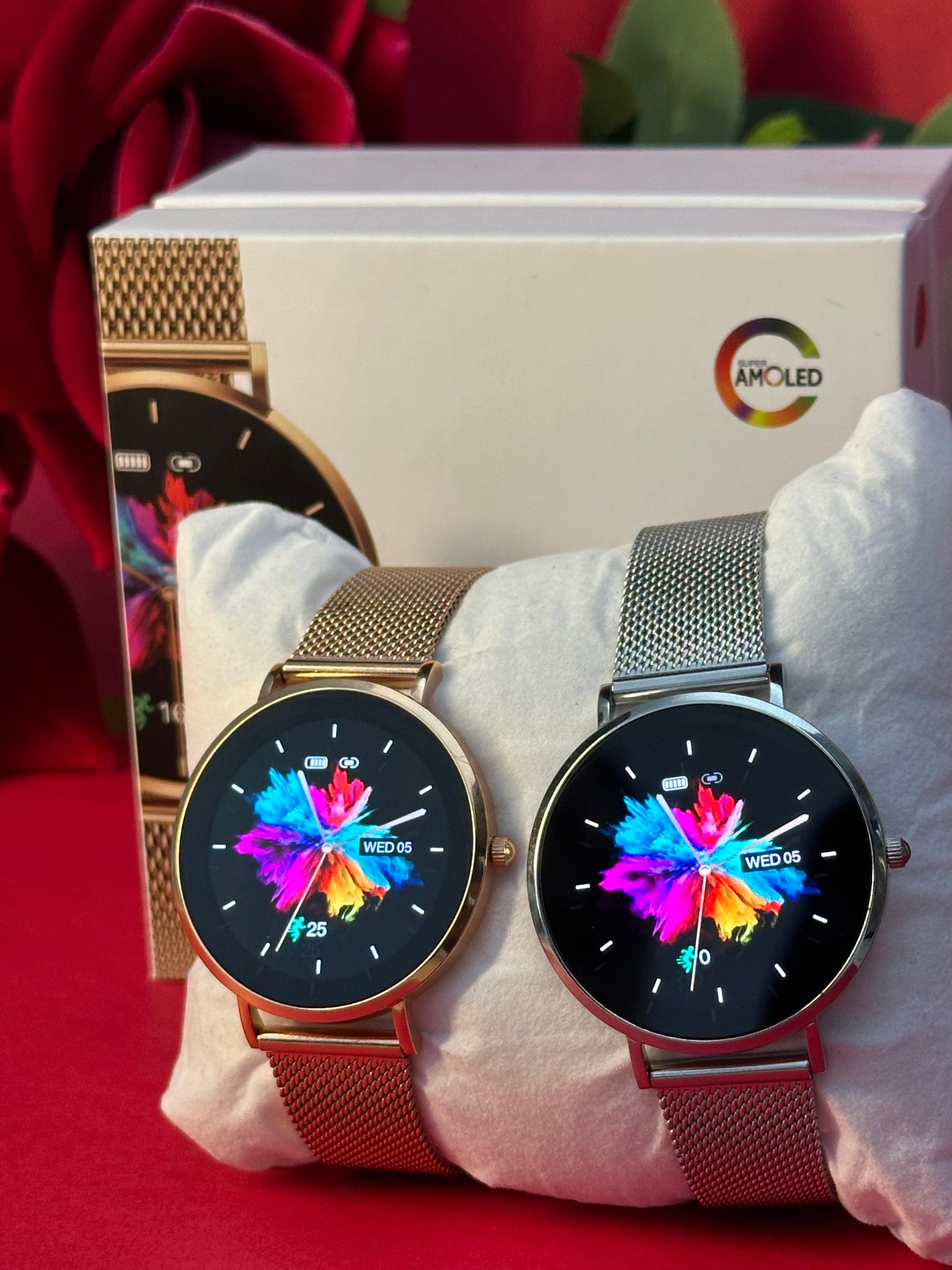 Smartwatch ROYALS CLASSIC: Elegância Inigualável com Tela AMOLED Deslumbrante e Proteção Gorilla Glass