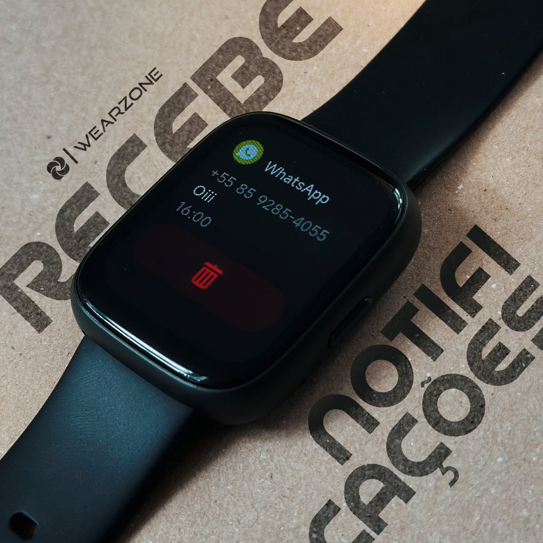 Smartwatch PULSE WEARZONE: Comande Tudo com Alexa Integrada, Bateria de 7 Dias e Proteção 3ATM