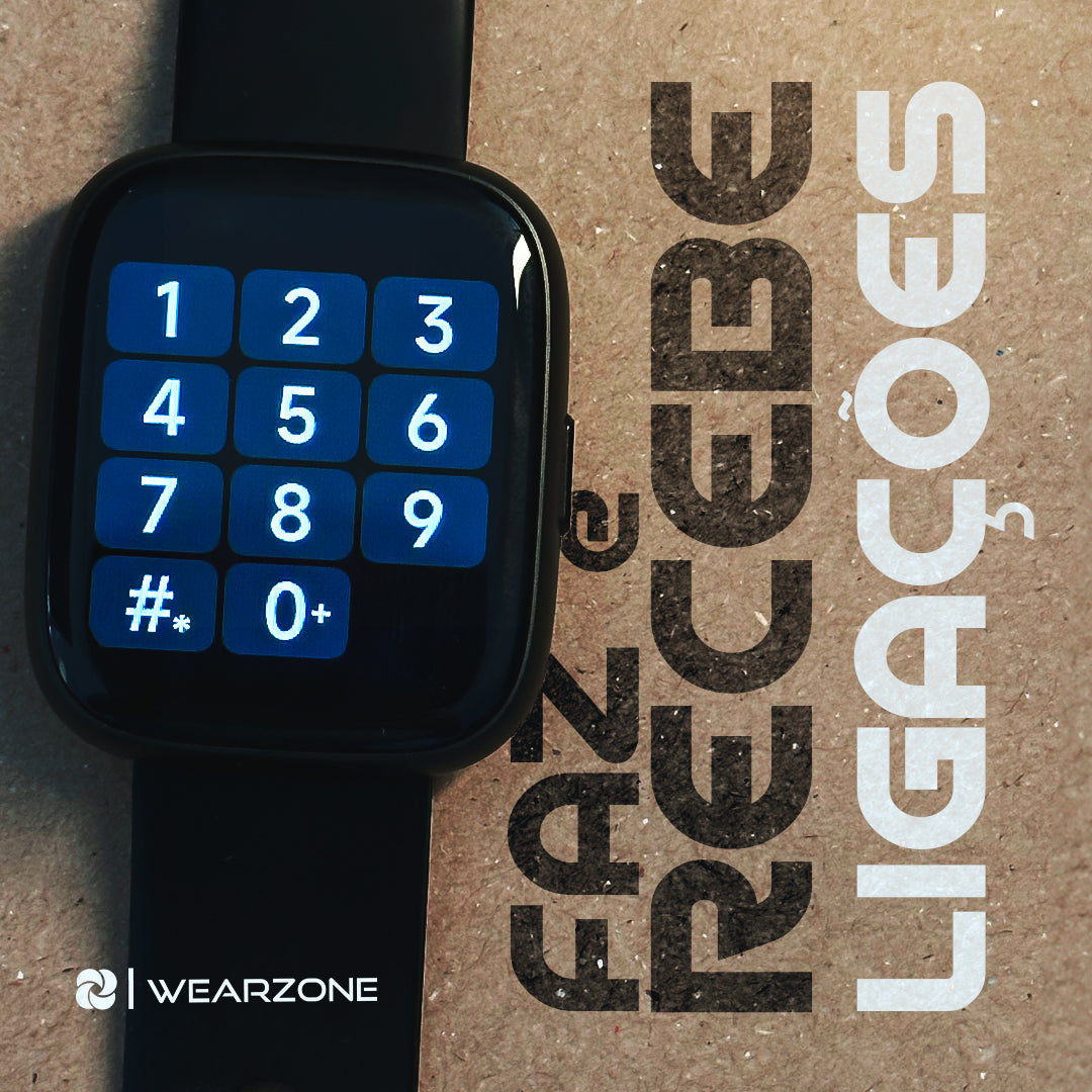 Smartwatch PULSE WEARZONE: Comande Tudo com Alexa Integrada, Bateria de 7 Dias e Proteção 3ATM