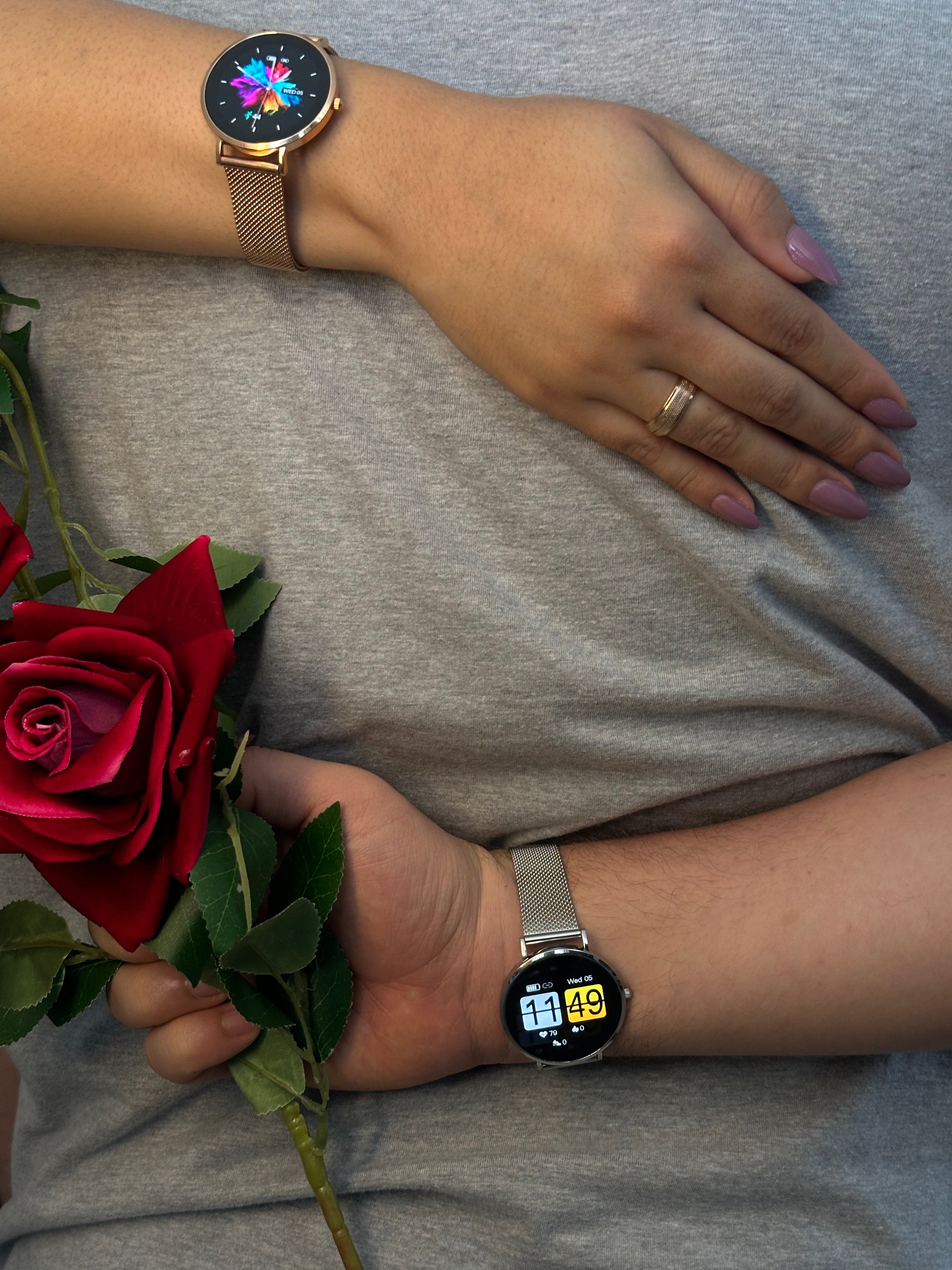 Smartwatch ROYALS CLASSIC: Elegância Inigualável com Tela AMOLED Deslumbrante e Proteção Gorilla Glass