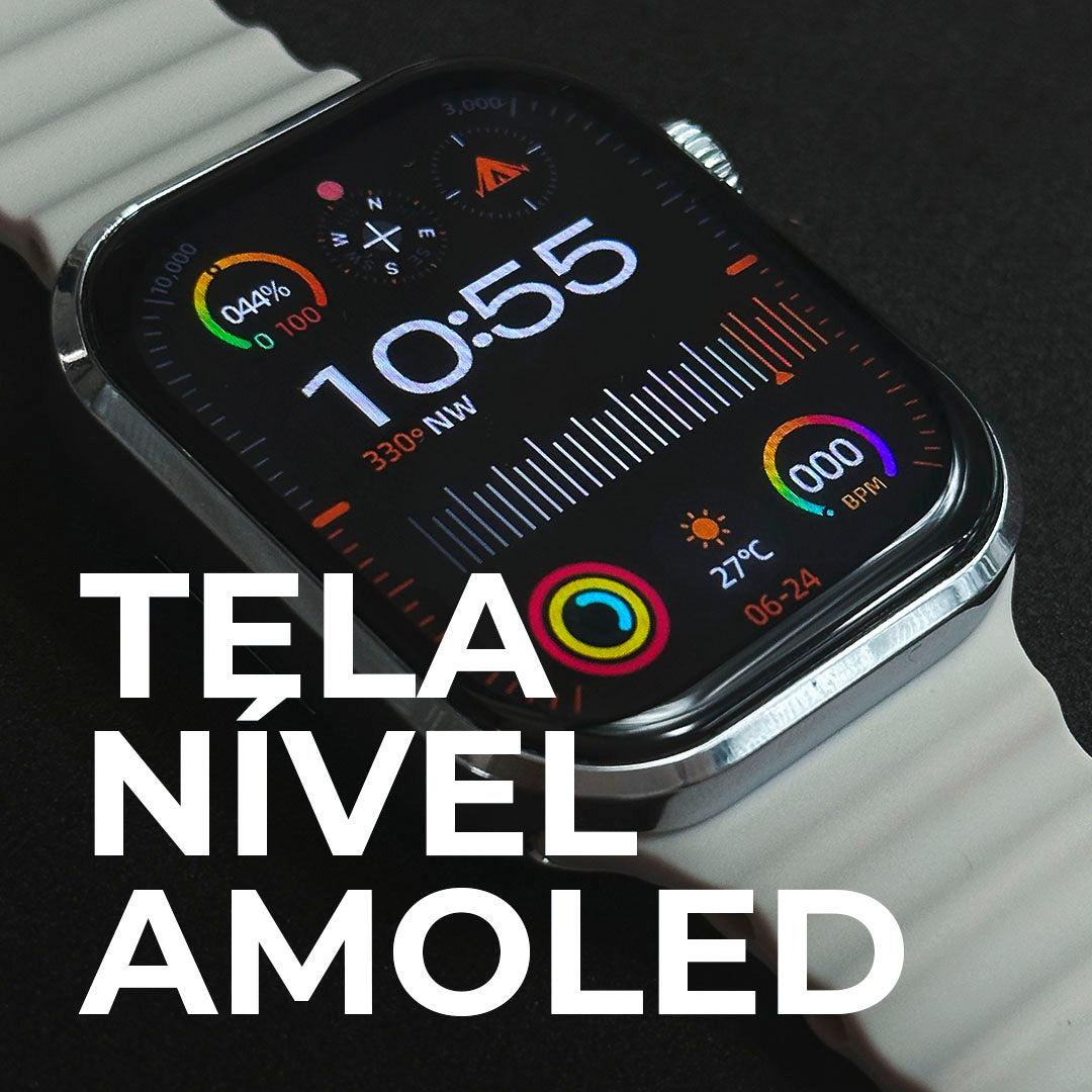Zero Travamentos: Smartwatch Xv9 Pro com CPU Dual Core e Tela Nível AMOLED