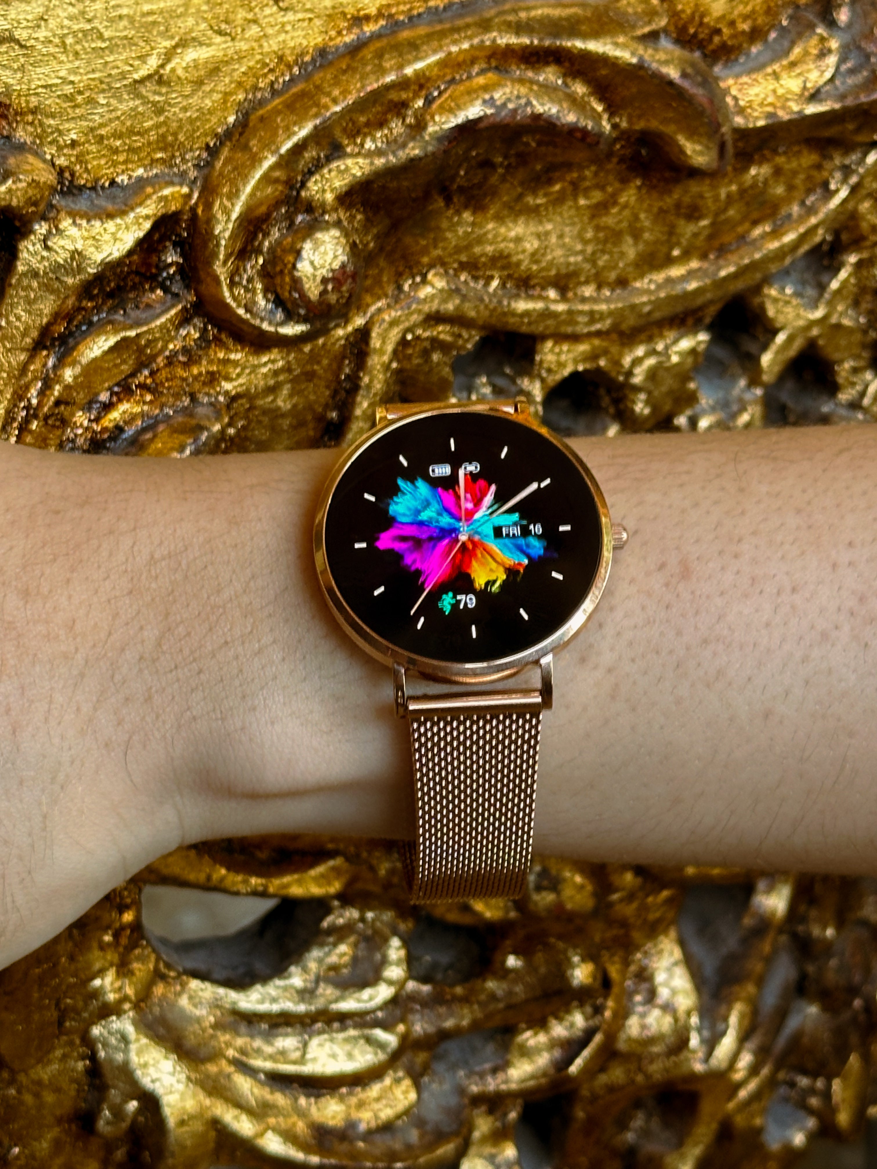 Smartwatch ROYALS CLASSIC: Elegância Inigualável com Tela AMOLED Deslumbrante e Proteção Gorilla Glass