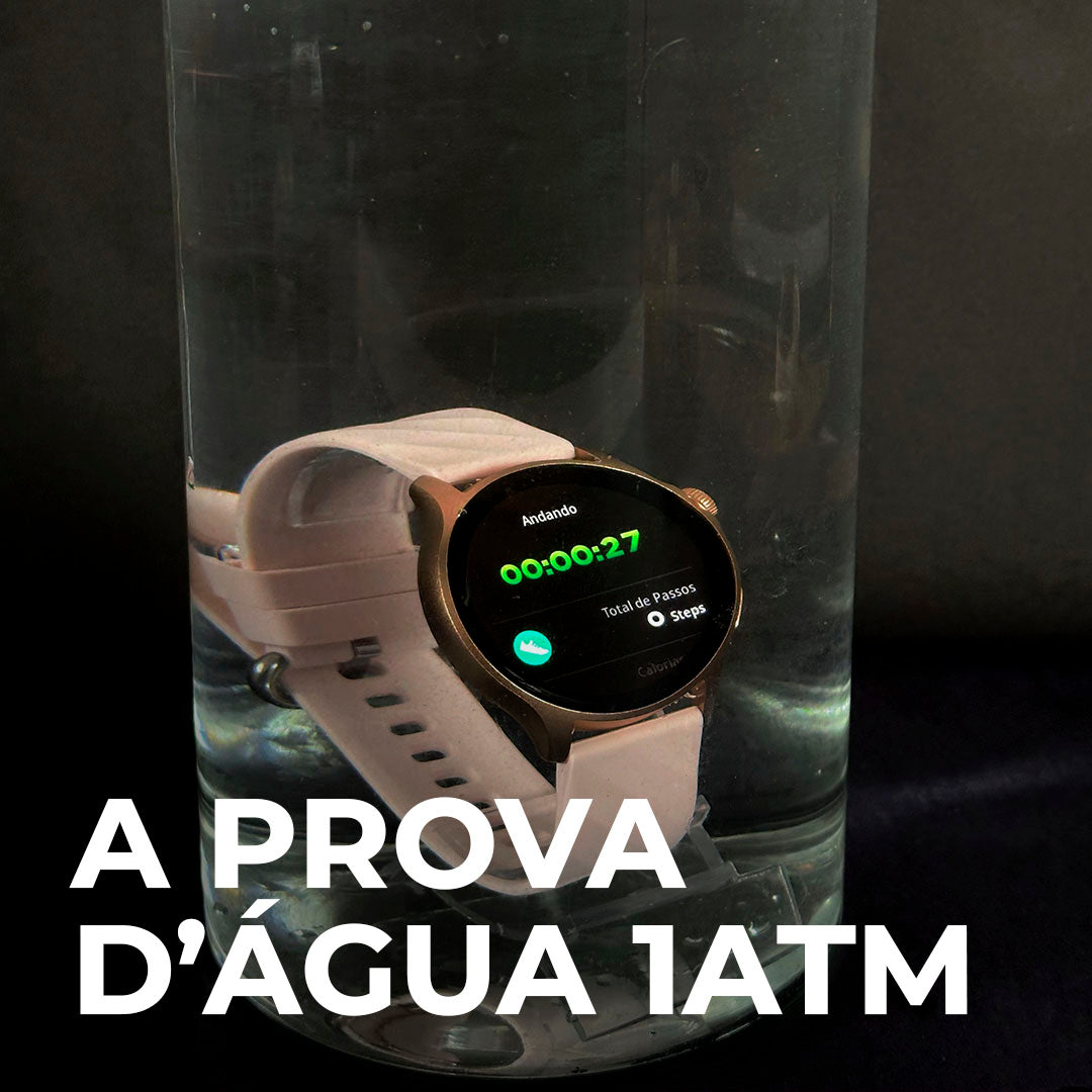Cores Vibrantes, Vida Ativa: Smartwatch LIFE com Tela AMOLED, 100 Esportes e Bateria de Longa Duração