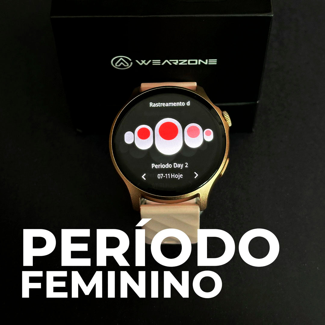 Cores Vibrantes, Vida Ativa: Smartwatch LIFE com Tela AMOLED, 100 Esportes e Bateria de Longa Duração