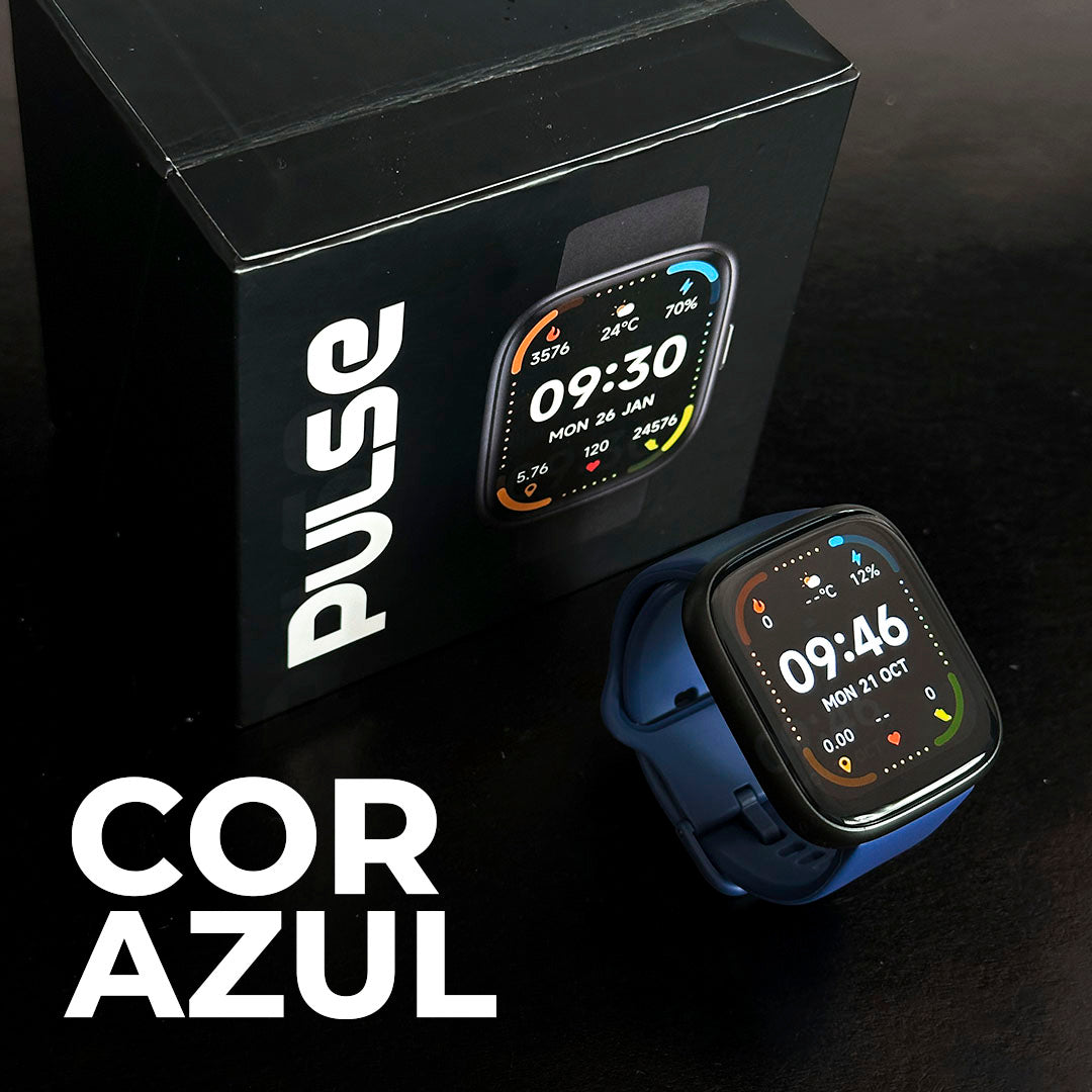Smartwatch PULSE WEARZONE: Comande Tudo com Alexa Integrada, Bateria de 7 Dias e Proteção 3ATM