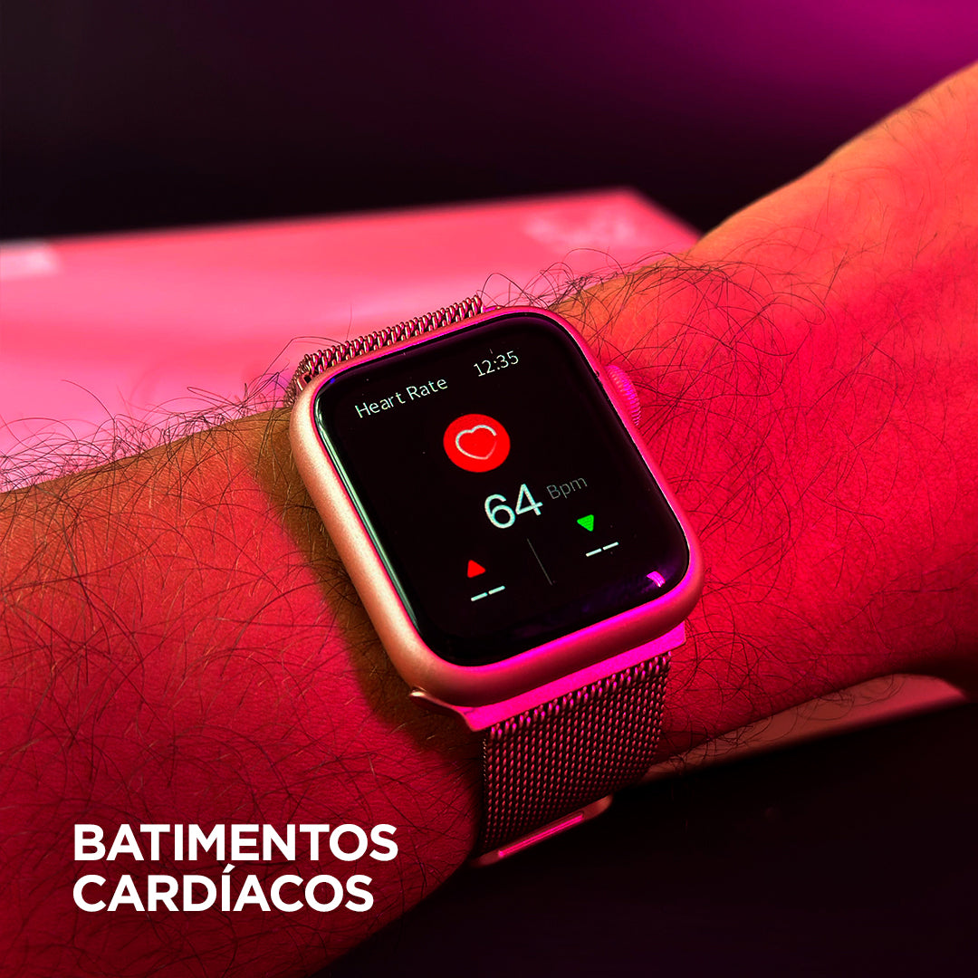 O Kit Mais Completo: Smartwatch X33 Mini com 5 Pulseiras + Fone Bluetooth de Brinde