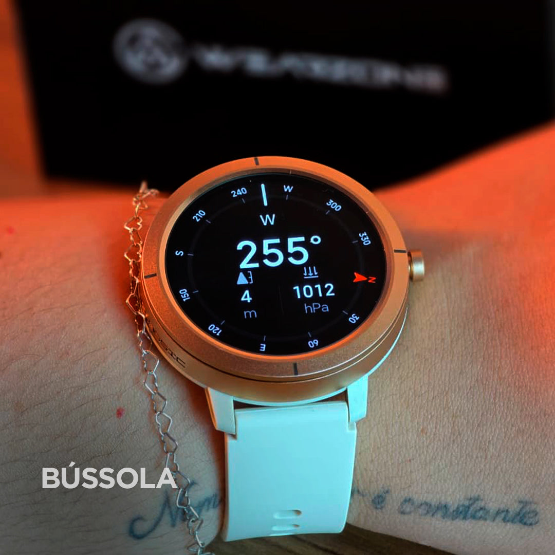 Smartwatch WEARZONE FLARE: Nível Militar IP69k e Proteção Total contra Água do Mar (GPS + 5ATM)