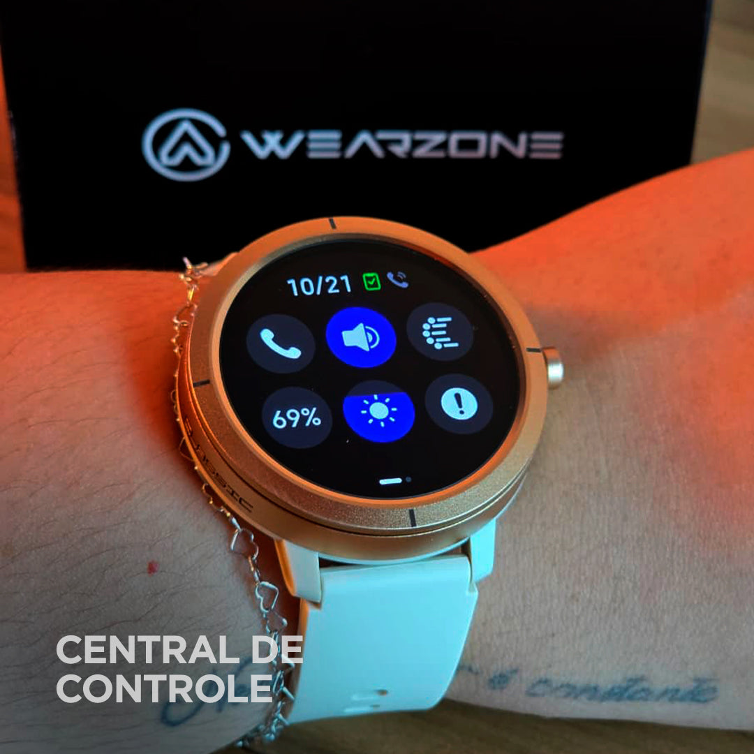 Smartwatch WEARZONE FLARE: Nível Militar IP69k e Proteção Total contra Água do Mar (GPS + 5ATM)