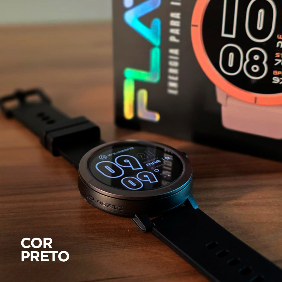 Smartwatch WEARZONE FLARE: Nível Militar IP69k e Proteção Total contra Água do Mar (GPS + 5ATM)