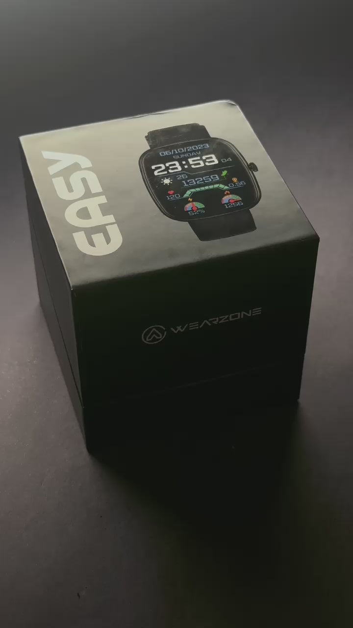 Simples e Resistente: Smartwatch Esportivo WEARZONE EASY com Bateria de Longa Duração e Proteção à Água