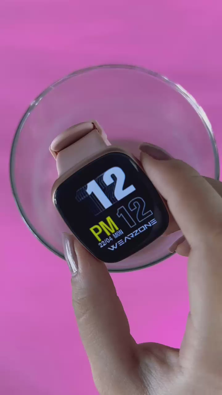 Simples e Resistente: Smartwatch Esportivo WEARZONE EASY com Bateria de Longa Duração e Proteção à Água