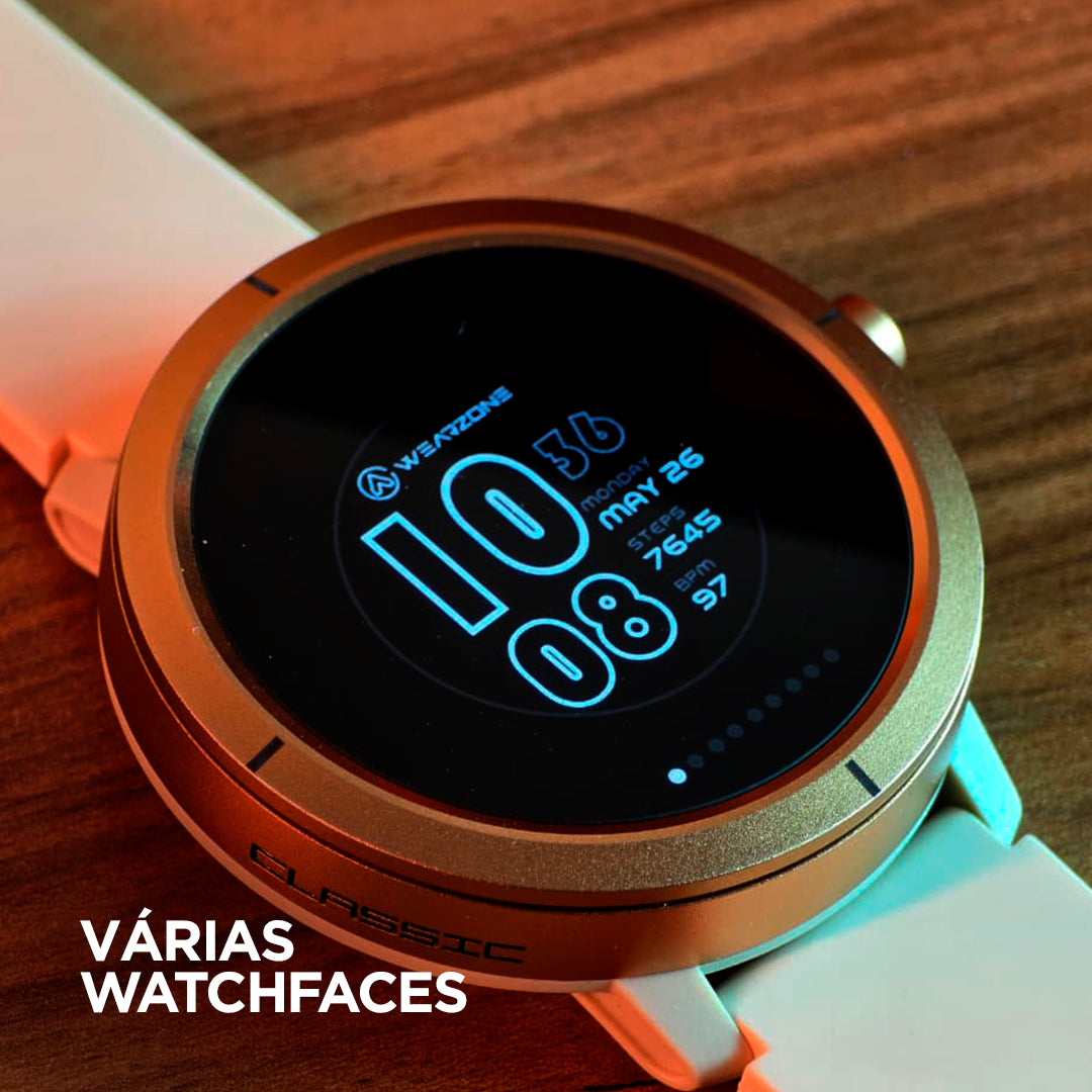 Smartwatch WEARZONE FLARE: Nível Militar IP69k e Proteção Total contra Água do Mar (GPS + 5ATM)